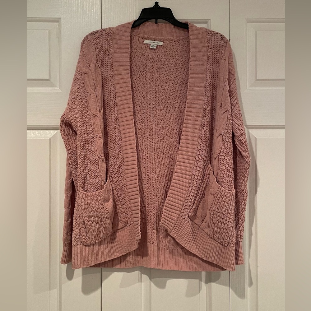 Pink American Eagle cardigan